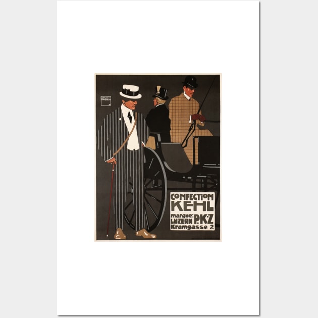 Confection KEHL Clothing German Mens Suit Fashion Advertisement Vintage Wall Art by vintageposters